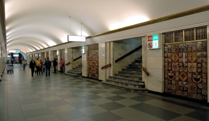 Maidan Nezalezhnosti - the first metro station