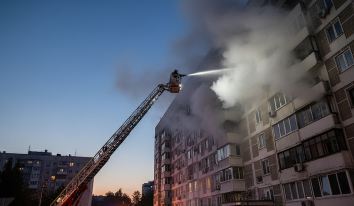 Пожежа у київській багатоповерхівці