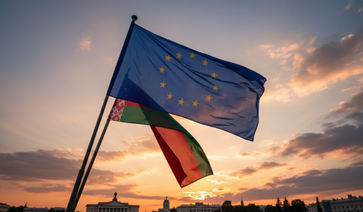 Флаг Білорусі з додатковом інформацією