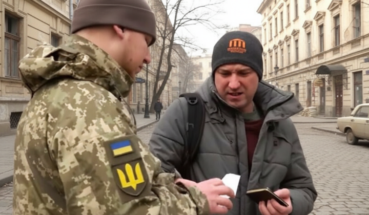 Document checks by the military on the street