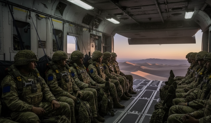 British and French paratroopers ready for deployment