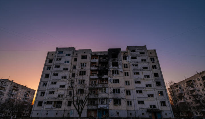 Residential building needs restoration in Kyiv