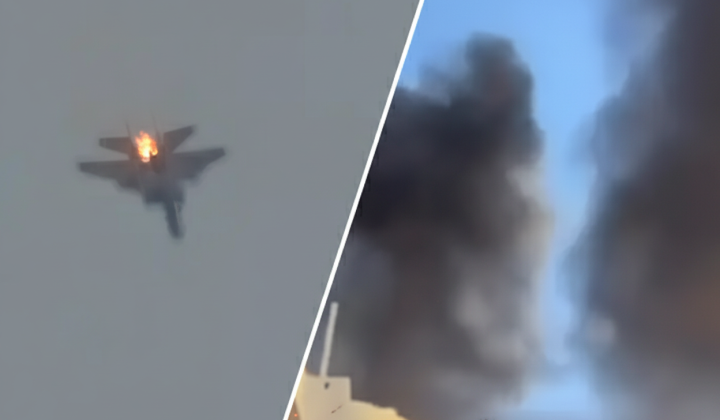 Военный самолет F-15, разбившийся в Кувейте