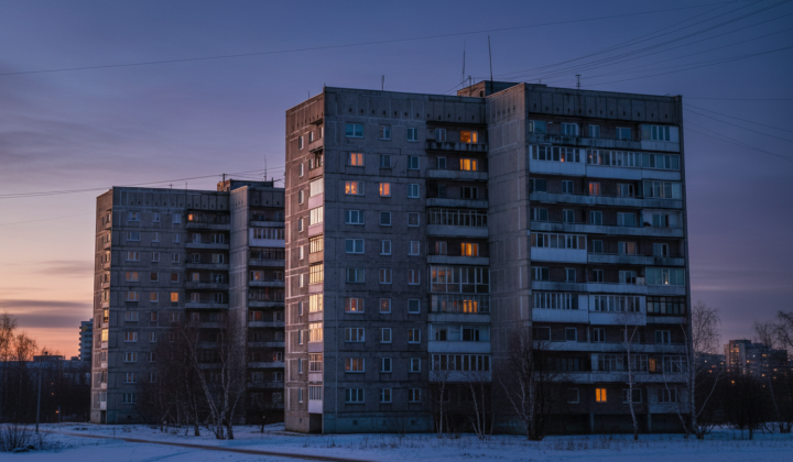 House in vertical ghetto