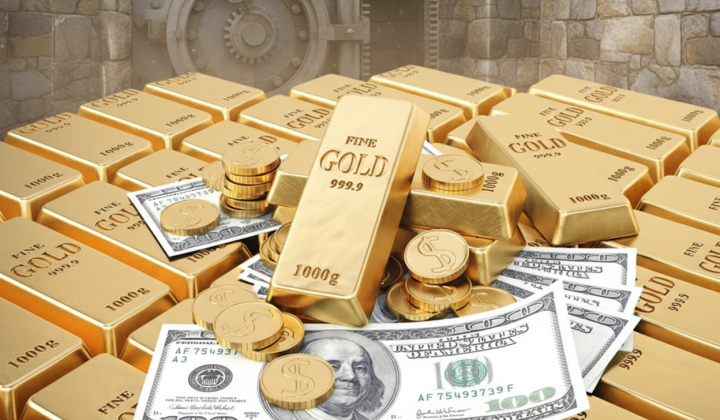 Chart of USD and gold rates