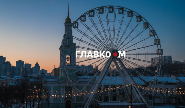 Взгляд на колесо на Контрактовой площади