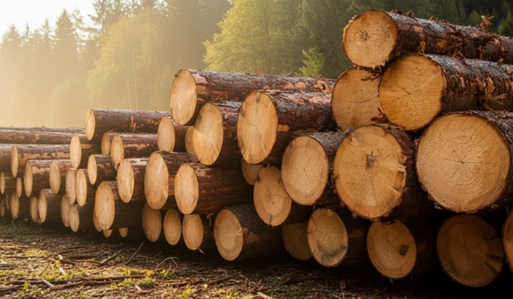 Wood harvesting in Russia