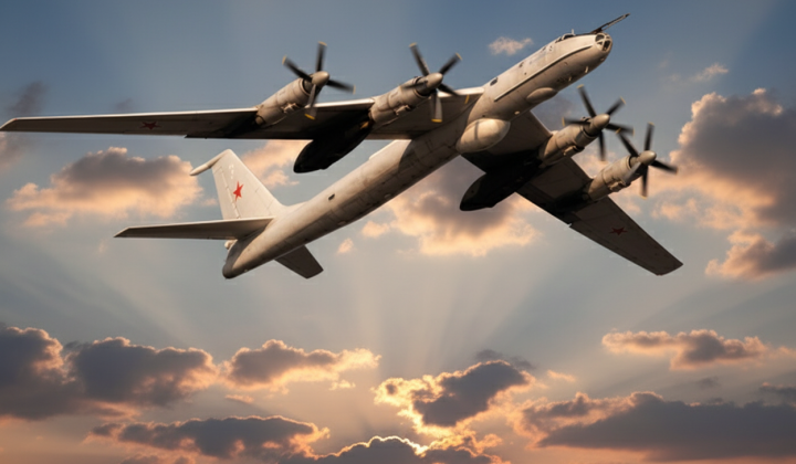 Russian Tu-142 near Alaska