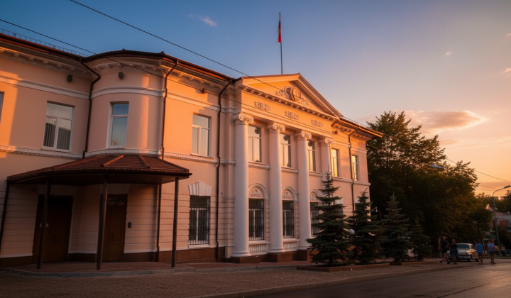 Front of the Iranian Embassy in Kyiv