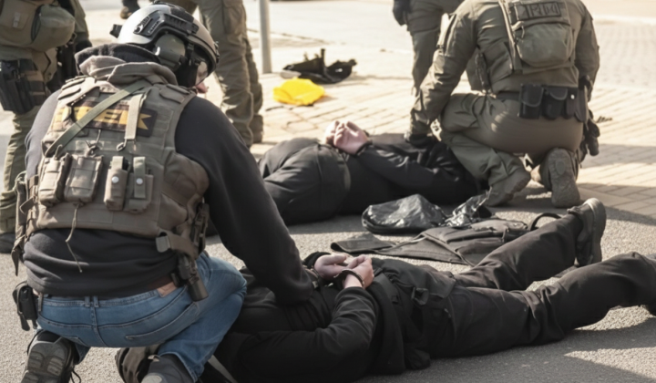 Detained Oshchadbank cash collectors in Hungary