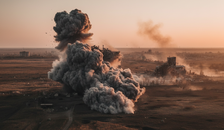 Defense forces launched mass strikes