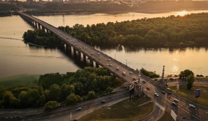 Мост Патона в Киеве - аварийный