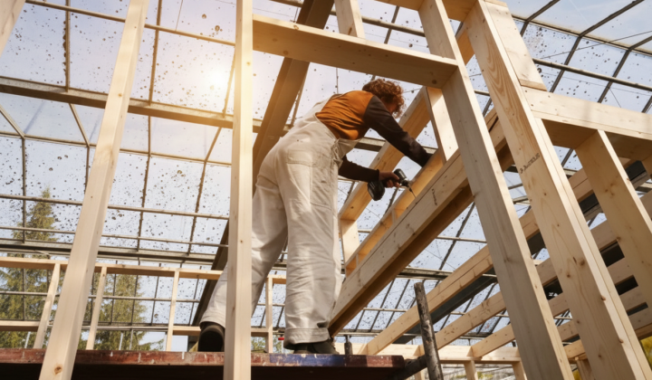 Couple from the Netherlands building a house