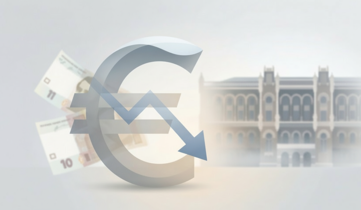 Euro falling chart against dollar