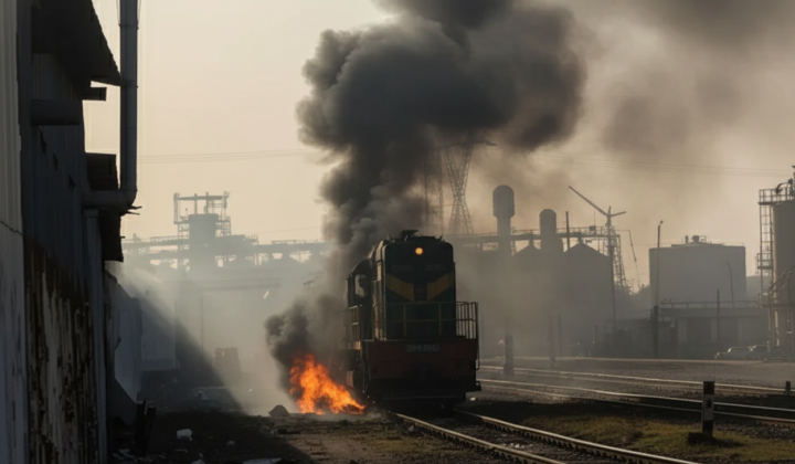 Russia attacked railway and hospital