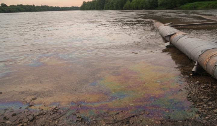 Leak of technical oils in Dniester