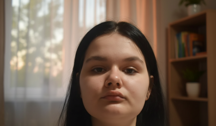 Woman in hospital with stress