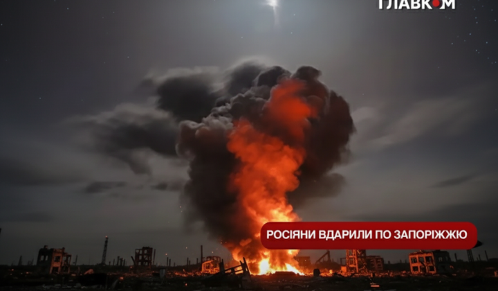 Injured people due to attack in Zaporizhia district