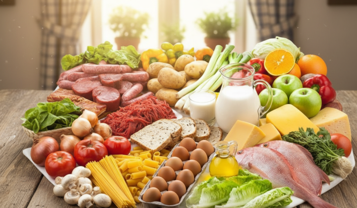 Молочная продукция в магазине