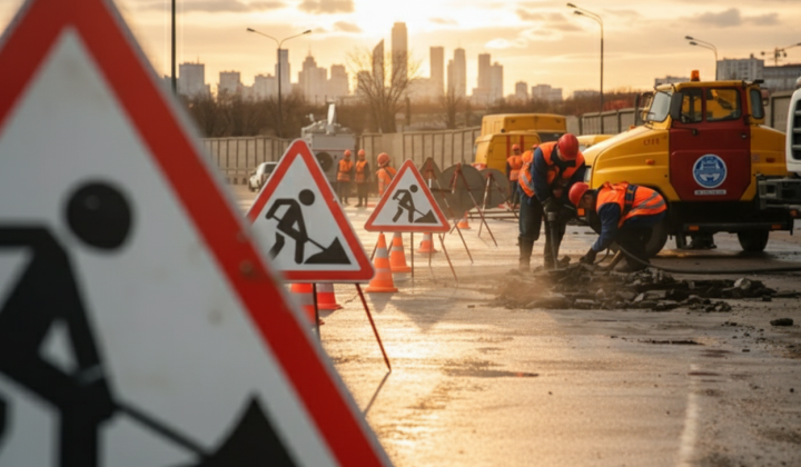 Traffic restrictions on bridges in Kyiv