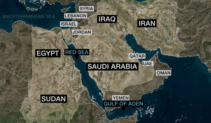 Analyst analyzing map of Israel