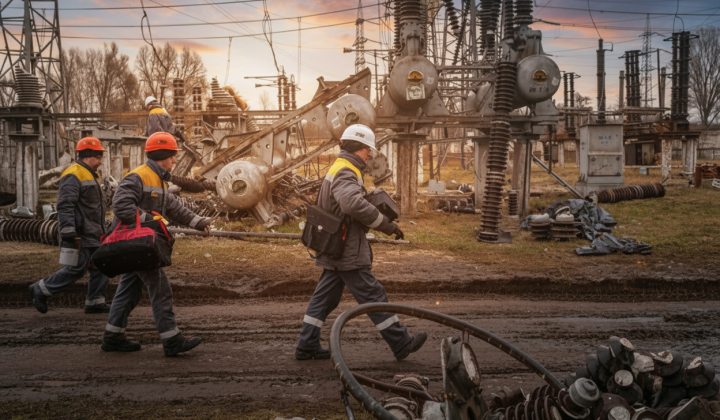 Russian drones attacked DTEK energy workers
