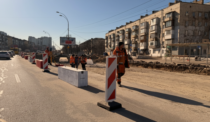 Ремонт Харківського шосе у Києві