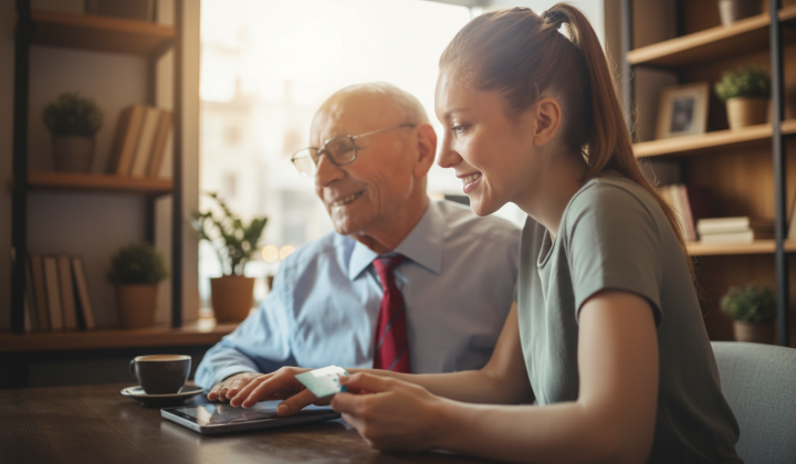 Pensioners undergo online identification