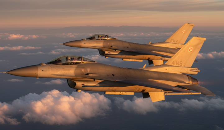 Aircraft and air defense in action
