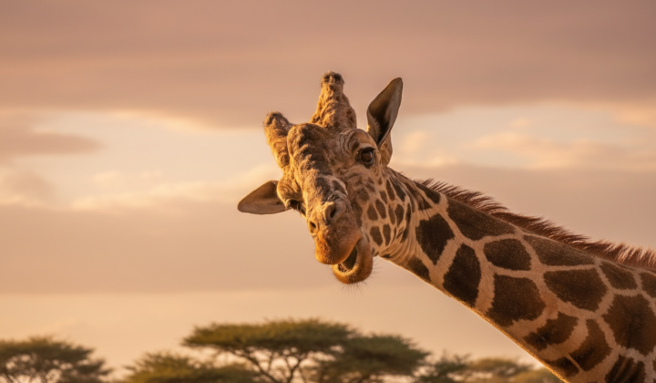 Giraffe at Kyiv Zoo