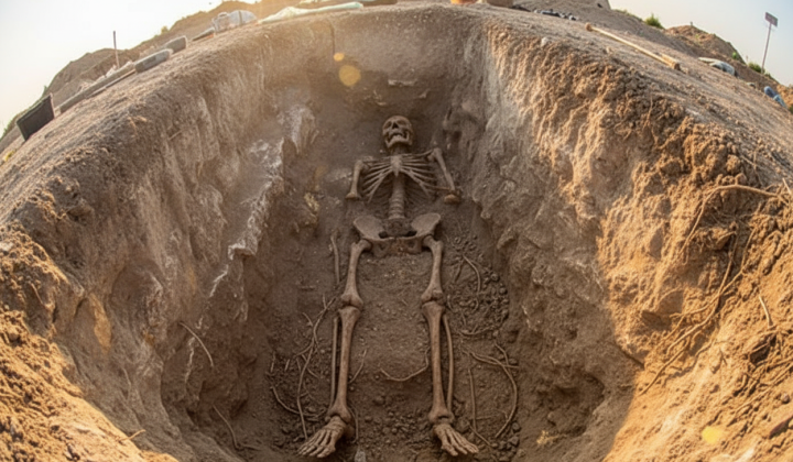 Skeleton of a musketeer found in the Netherlands