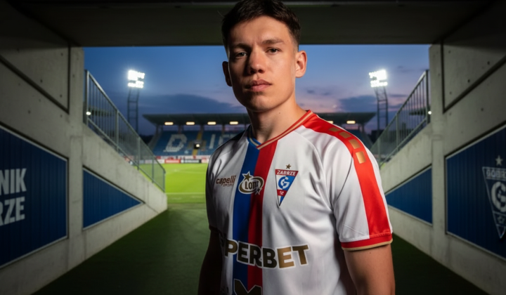 Maxim Khlania in Poland national team shirt