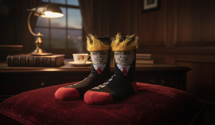 Russian deputies in the USA: socks and postcard