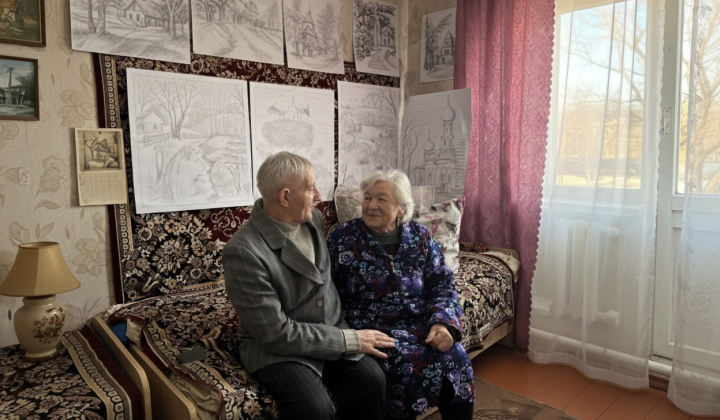 Happy couple in Sumy region
