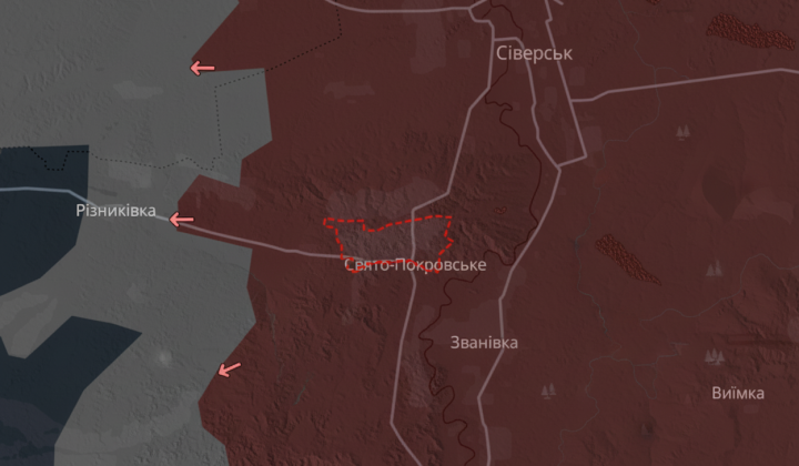 Map with DeepState update and occupied territories