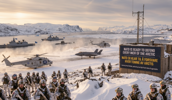 NATO flights in the Arctic winter
