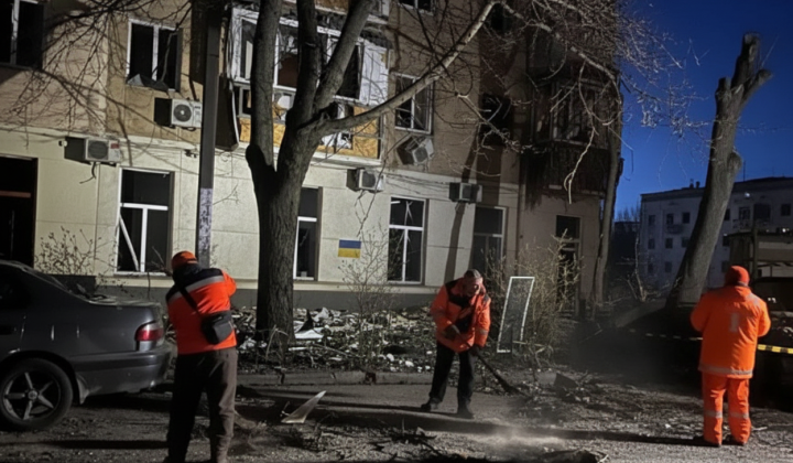 Consequences of Russian attack in Odessa