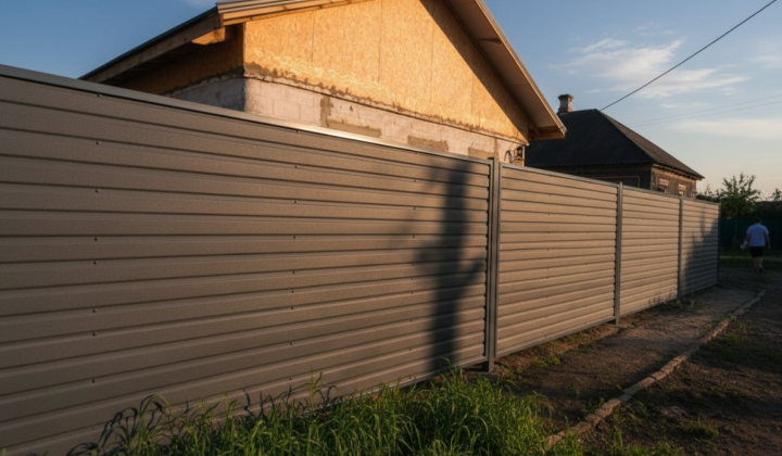 Fence height near street in Ukraine