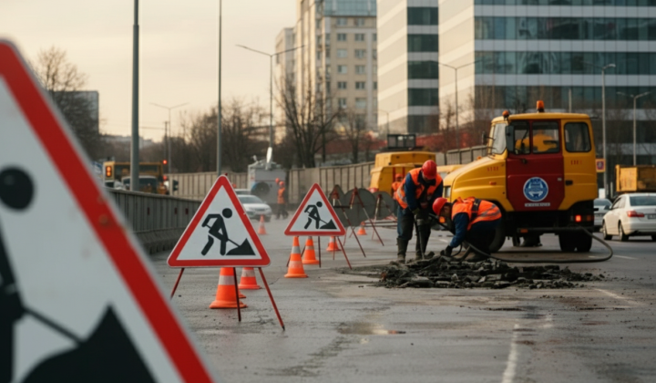 Обмеження руху на шляхопроводі у Києві
