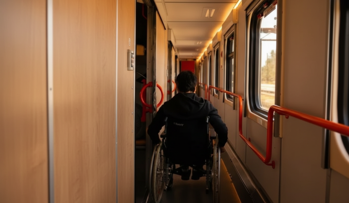 Disability icon on a phone background