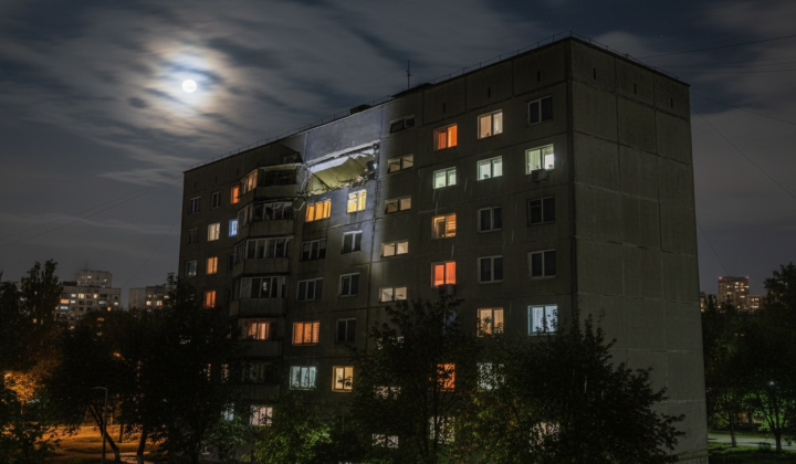 Kharkiv shelling with missiles and drones