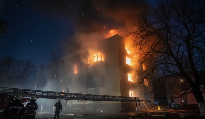 Зруйновані житлові будинки в Харківщині