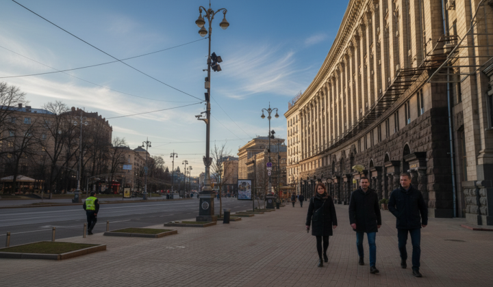 Закрытый Хрещатик на ремонт