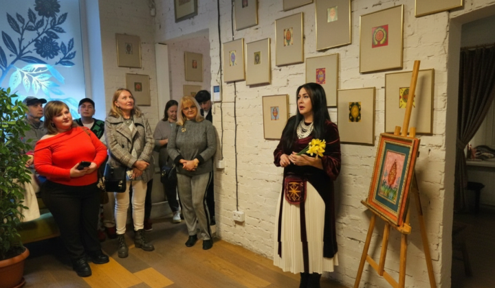 Works at the exhibition 'Easter Garden'