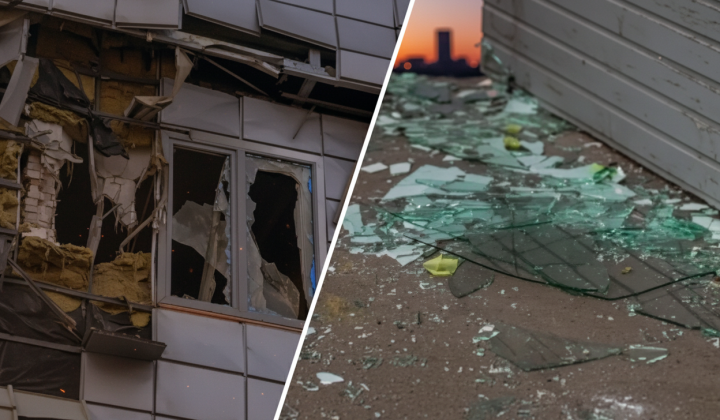 UAV 'Lightning' in shopping center in Sumy