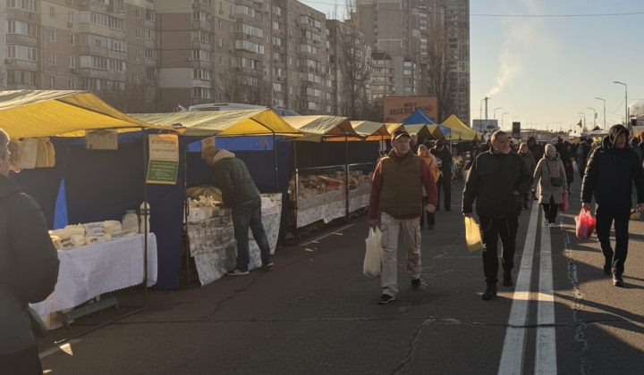 Фермерські продукти на ярмарці у Києві