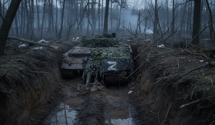Russian troops on the front