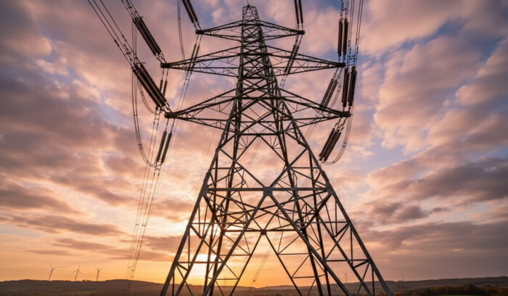 Electric substation near residential area