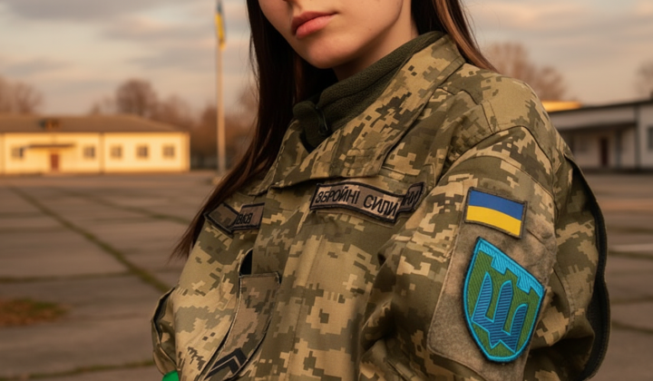 Женщина-военнослужащий демонстрирует свои навыки