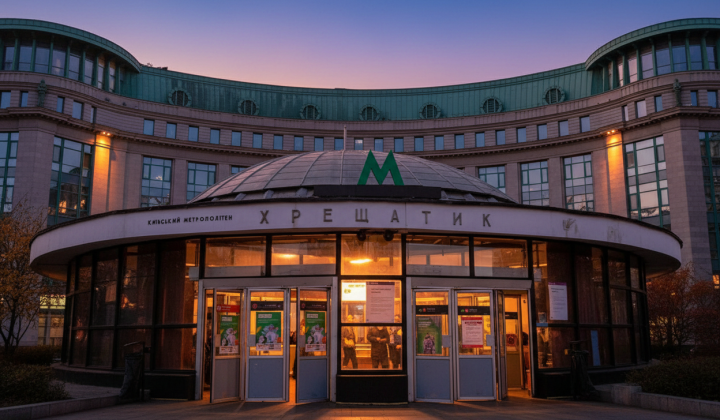 Эскалаторный бег в киевском метро